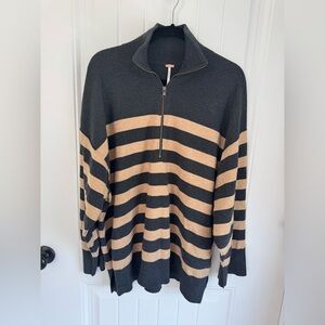 Free People Coastal Stripe Pullover